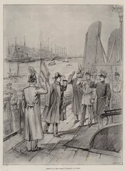 Ankunft des deutschen Kaisers in Cowes